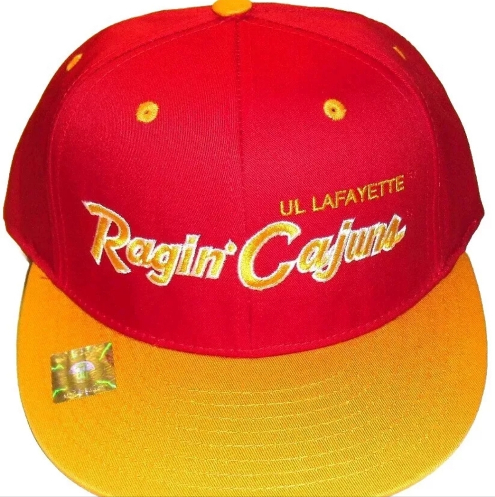 Louisiana Lafayette University Ragin Cajuns Script Logo Snapback hat New Ncaa